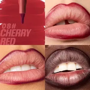 Lip liner - matte finish, non-sticky formula, long-lasting wear that can be layered multiple times to define the lips, available in multiple shades - provides precise lip contours and both bold and soft looks, suitable for all skin tones, Lip Pencil