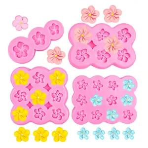 1Pc,Flower Mold, Food Grade Silicone Mold, Ideal for Cake Pops, Chocolate, Candy, Decorative Baking, Handmade Soap, Candle Making, Silicone Candy Molds