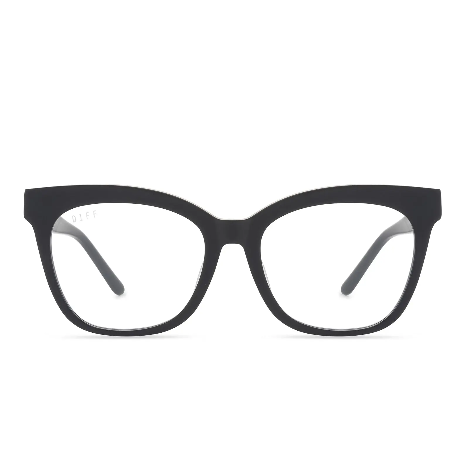 DIFF Winston Cat Eye Blue Light Glasses for Women, Matte Black DIFF Winston Cat Eye Blue Light Glasses for Women, Matte Black