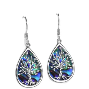 Tree of Life Dangling Earrings - Handmade Jewelry for Women