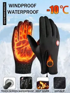Unisex Autumn And Winter Warm Gloves, Suitable For Protecting Fingers And Keeping Warm, Outdoor Gloves, Compatible With Touch Screen Devices, Christmas Gifts, New Year's Gifts, Ski Gloves.