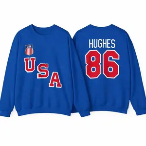 USA HOCKEY Jack Hughes #86 Heavy-Blend Crewneck Unisex Sweatshirt