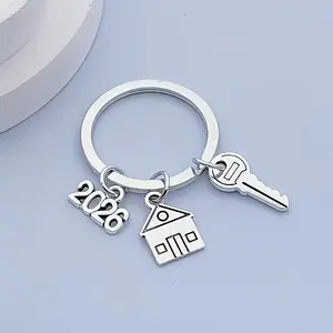 1/20pcs Housewarming & New Home Keychain 2026 - Moving Gift with House-Shaped Charm, Numbered Keys & House Keyring - Durable Housewarming Accessory for &, First Homeowner Present (2026)
