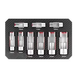 9 Pieces Oil Pipe Car Wrench Removal Tool Kit Oil Pressure Sending Unit Removal Kit Oxygen Sensor Removal Socket Tool for Audi Mercedes & More