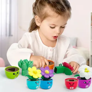 Digital Flowerpot Matching Puzzle Toy, Enhances Number Recognition, Fun Family Toy, Educational Kids Toy, Interactive Play