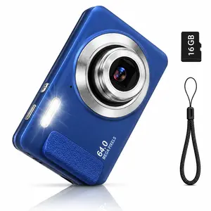 4K Digital Camera 64MP Point and Shoot Camera with 16X Digital Zoom Fixed Lens 16GB Memory Card Compact Portable Camera for Boys Girls Kids Reddish Brown Summer Wins Fathers Day Gift Deals For You Days fathersdaygift