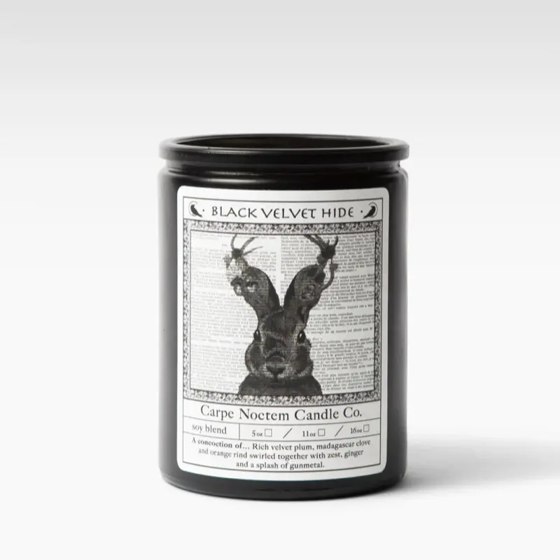 Black Velvet Hide Candle