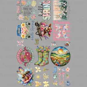 Hello Spring - 30x48 - PREMADE GANG SHEET