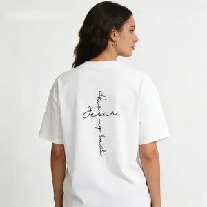 Jesus Has My Back Religious Christian Tshirt For Men Women Graphic Tees Trendy Casual Short Sleeve Shirt