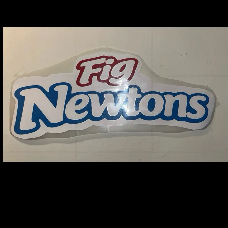 Fig newton sticker 12x24 inches