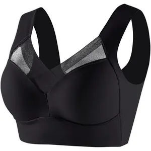 Bras for Older Women Lushfitting Powerful Push-Up Seamless No Underwire Anti Sagging Bra with Full Support and Lift