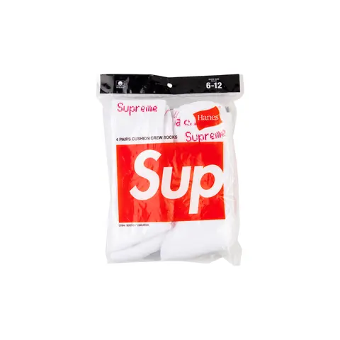Hanes Socks (4) "White" SU0913