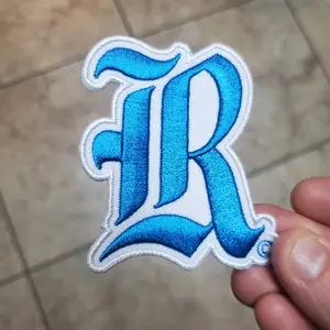 3 inch Rehobeth  embroidered iron on patch.
