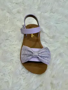 Lavender Bow Sandals