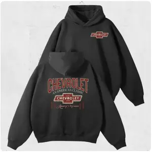Street Style Vintage Chevrolet American Hoodie – 90s Style Unisex Pullover for Car Enthusiasts, Classic Chevrolet Accessory Shirt