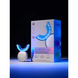 Platinum Pro Glow Teeth Whitening Kit, Teeth Whitening Strips, LED Teeth Whitening Device, 18 Shades Whiter