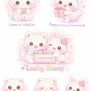 Four S Order Stationery Set College Essentials Home Classroom Decorations Art Stickers with Cute Pens Memo Pads Sticky Notes Coin Purses & Plush Pouches