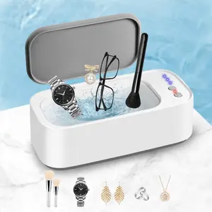 L-KCK004  Jewelry Cleaner, Ultrasonic Jewelry Cleaner Machine with 3 Timer Cleaning Modes, Sonic Cleaner for Silver, Eyeglasses, Watch Strap, Rings, Dentures