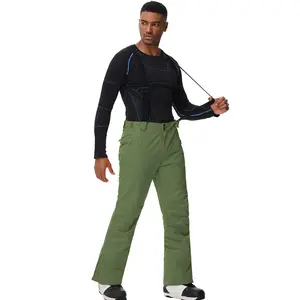 YEEFINE Men's Insulated Snow Ski Pants Waterproof Outdoor Snowboard Bibs with Suspenders