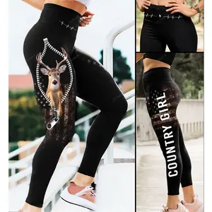 Deer - Country Girl All Over Print 3D Legging