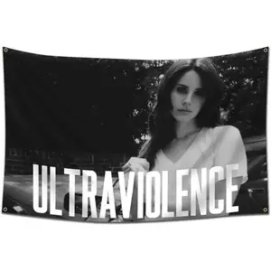 Tapestry Lana del Singer Rey Flag Tapestry Album Cover Flag Tapestry 60*40 Inch Wall Hanging Living Room Bedroom Dormitory room decor summervibes