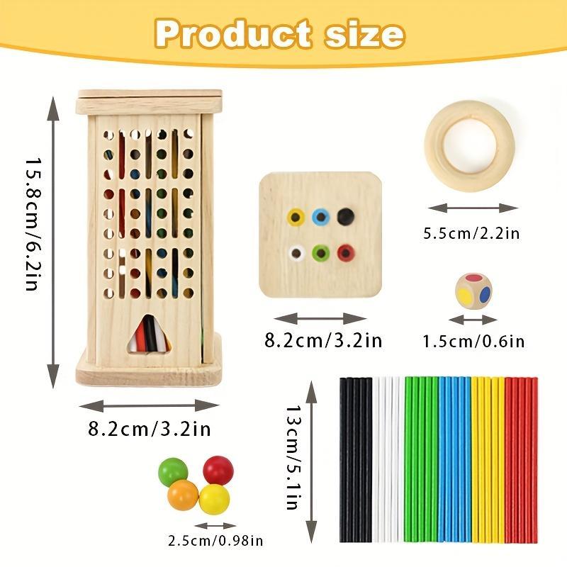 3 Gameplay Modes: Stacking Tower Game, Wooden Stick Game, Children's Puzzle Toy, Parent Child Essential Interactive Game, Exercise Logical Thinking Ability, Thanksgiving, Halloween, Christmas Gifts