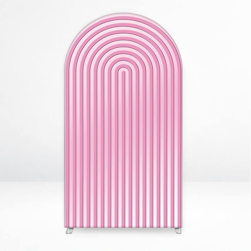 2D Line Arch Backdrop Cover for Wedding Babyshower Bridal Shower Birthday Party Decoration Photography Studio Background