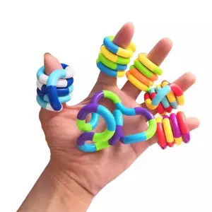 Stress Relief DIY Toy, Versatile Twisty Fun, Assemble and Wrap to Relax Fingers, Free Combination Shape-Shifting Rope, Enhances Focus