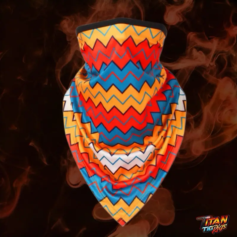 Titan TigRigs Graphic Print Bandana Head Wrap for Welders - Soft Fabric, Breathable Material, Arc Radiation Protection & All-Day Comfort