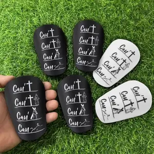 Mini Durable Soccer Shin Guards for Training and Matches, Soccer Training Equipment, Sporty Design for All Seasons, Lightweight Calf Protection