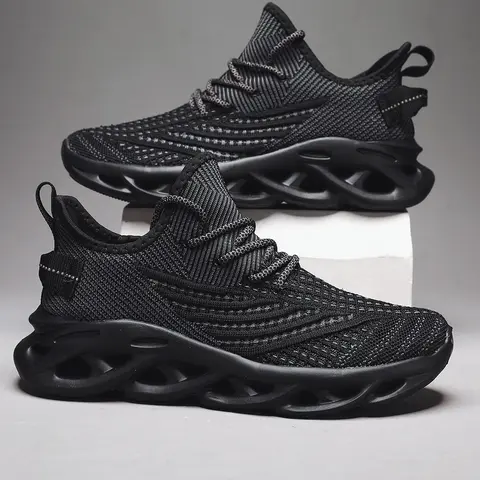 Men's Fashionable Lace-Up Breathable Mesh Sneakers, Athletic Running Shoes, Casual Comfortable Sports Running Shoes for Daily Wear, Trendy Running Shoes