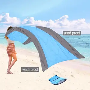 Beach Blanket Sandproof 200 X 210cm Waterproof Outdoor Beach Mat Lightweight Picnic Blanket for Travel Hiking Sports