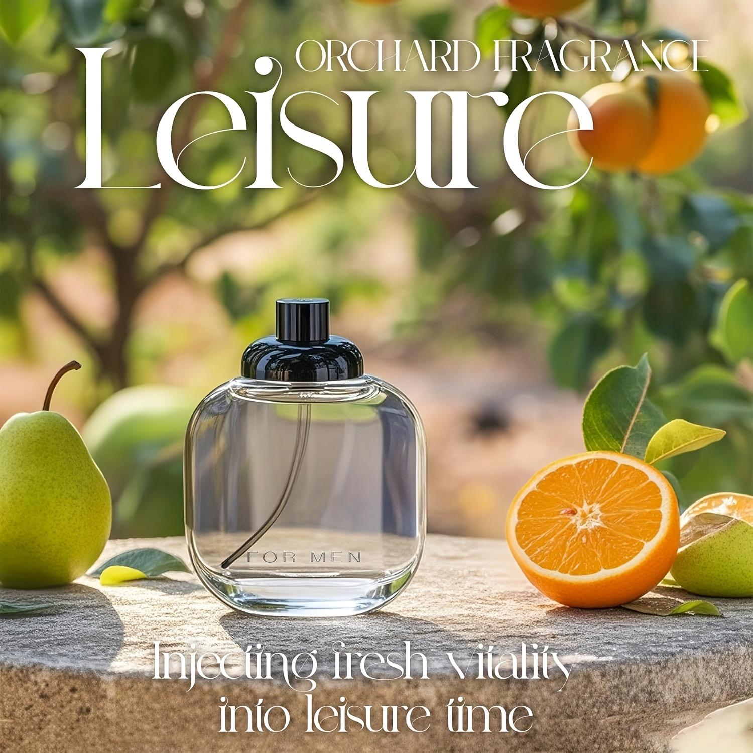 3.4 Ounces Men's Cologne Long-Lasting Citrus Spice & Woody Fragrance 1-2% High-Concentration Light Perfume Elegant Refreshing Day & Night Luxurious for Sensitive Skin