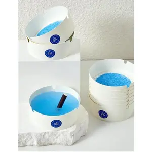 Pack of 25 - Disposable ashtrays, outdoor ashtrays, portable indoor windproof ashtrays