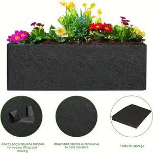 3/4/6pcs Gallon Planting Bags, 300g Thick Non-Woven Fabric Garden Bed with Handles, Breathable Planting Container, Holds Potatoes Onions Carrots Yam Cabbage Fruits Flowers