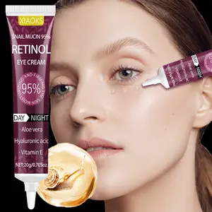 Xiaoks 95% Snail Mucus Retinol Eye Cream 20g, Day & Night Use, Moisturizing, Suitable for All Eye Skin Types