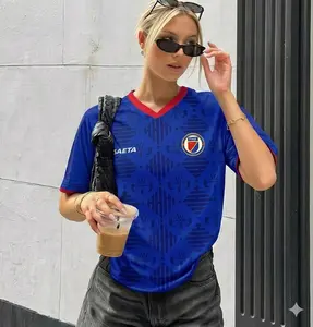 [HOT 2026] Haiti Inspired Graphic Tee Unisex, National Pride Sporty Aesthetic T-Shirt, Custom Name & Number Top