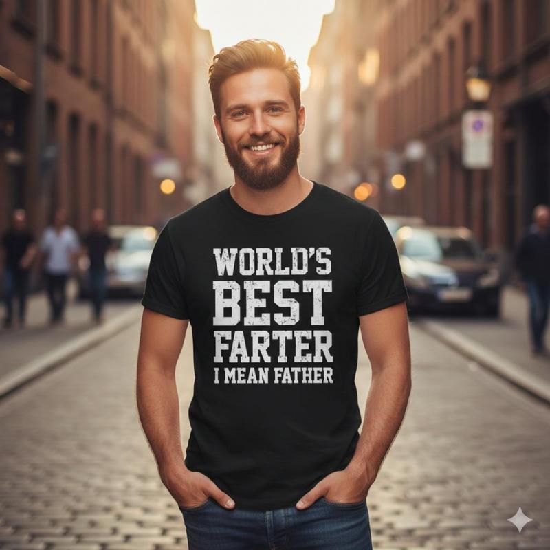 World Best Farter I Mean Father Shirt Gifts For Dad Funny T-Shirt For MenUnisex T-shirts M-5XL