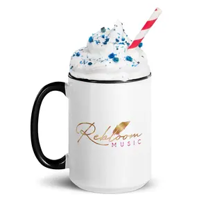 Rebloom Music - Golden Logo Mug with Color Inside