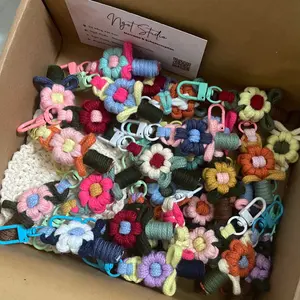 [NEW] Handmade Macrame Flower Keychain – Phone Charm & Bag Charm
