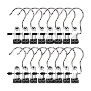 16-Pack Heavy-Duty Boot & Closet Hanger Clips – Multipurpose Hanging Hooks for Socks, Towels, Pants, Handbags & Travel Organization