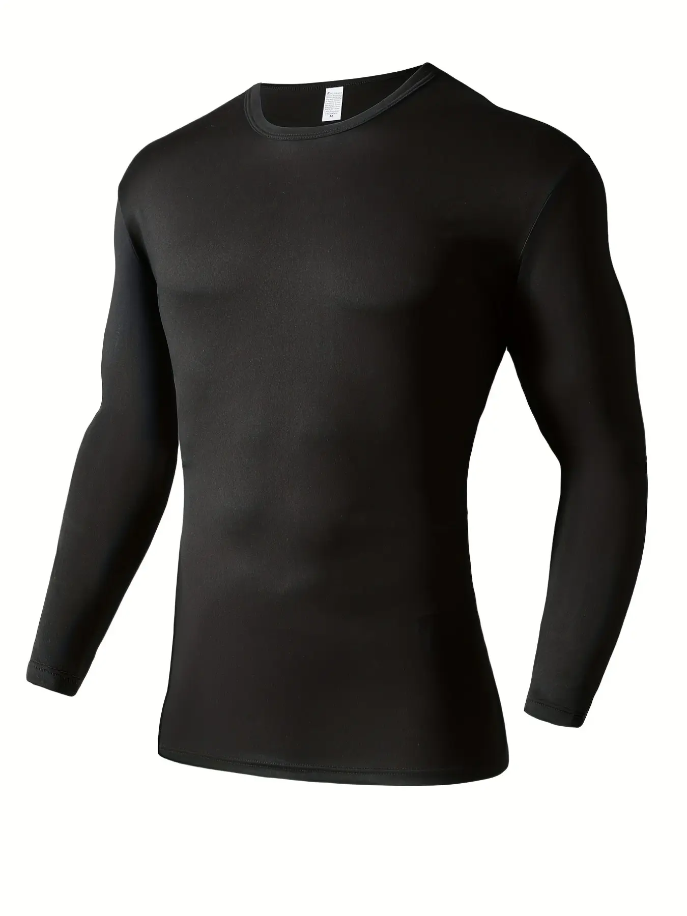 Men's Fall Winter Warm Thermal Masculine Menswear Long Sleeve Round Neck T-Shirt, Slim Fit, Thin, Durable and Comfortable, Ideal for Cold Weather, Fashionable Underwear