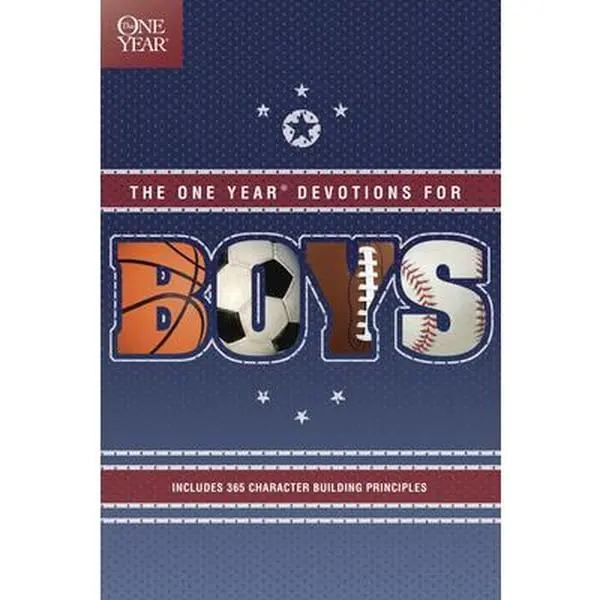 USED Book - One Year Book of Devotions for Boys by Tyndale Publishers (Paperback) - english