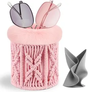 Glasses Holder for Nightstand Boho Decor Eyeglass Holder Stand for Office Desk Organizer