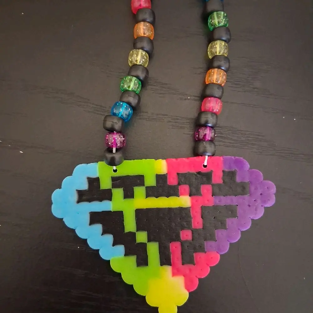 rainbow diamond perler