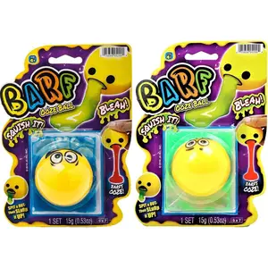 Barf Slime Toy Squishy Stress Balls for Kids (2 Fidget Ball Assorted) Throw Up Vomit Slime Balls. Anti Stress Squeeze Toy. Funny Pranks Party Favors Easter Egg Fillers. 5299-2p