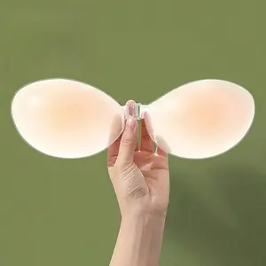Sticky Push-Up Bra - Invisible & Comfortable for Everyday Wear, Skin-Friendly Silicone, Waterproof, Adhesive Security, Breathable Fabric, Seamless Design Nipple Covers wedding dress