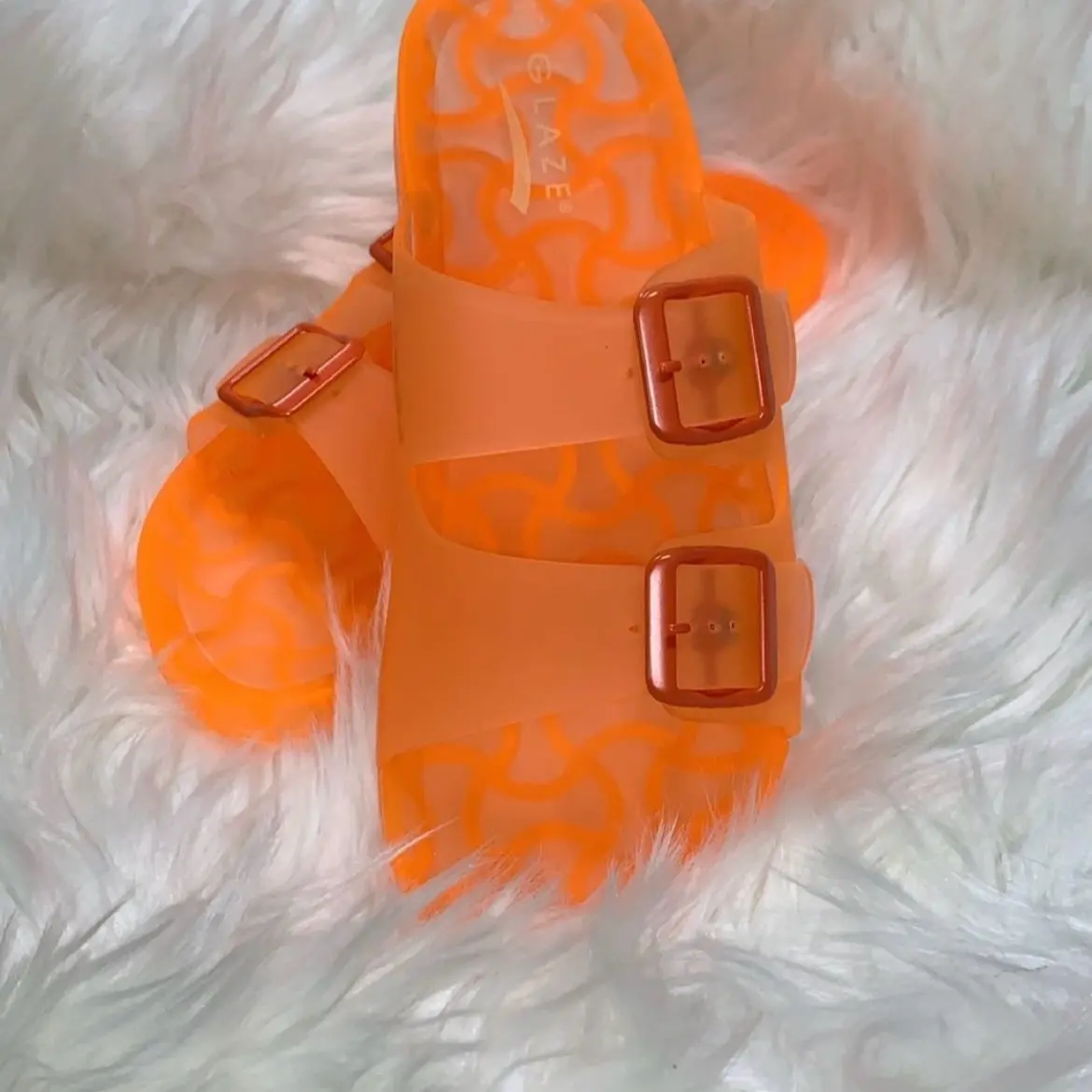 Neon Sandals Summer Footwear Women Flat Girl Shoe Walking Shoes