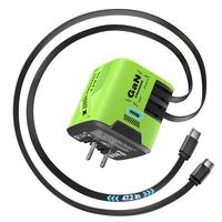 with 2 built-in 47-inch cables double-c-Green