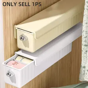 Wall Mounted Drawer Storage Box, Hanging Underwear Organizer with Multiple Compartments, Space-Saving Clothes Storage Case for Socks Lingerie